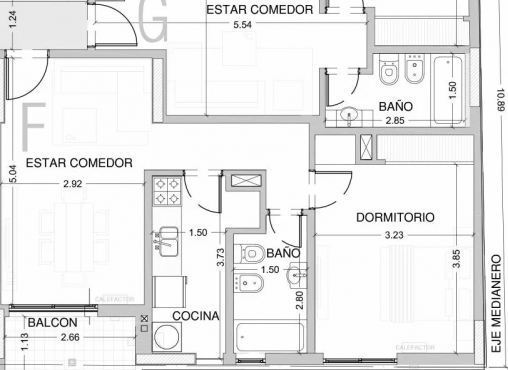 Depto 1dorm Cordoba